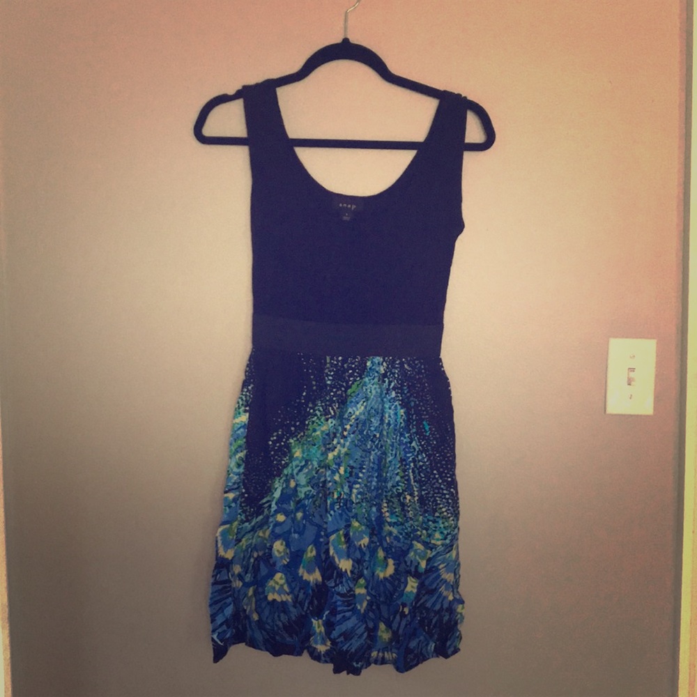 Little black dress with a pop of color